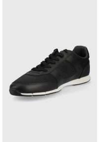 Lacoste sneakersy MENERVA SPORT 0121 1 kolor czarny. Nosek buta: okrągły. Zapięcie: sznurówki. Kolor: czarny. Materiał: guma. Sport: bieganie
