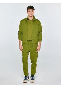 Big-Star - Koszulka męska polo zielona Wladym 301. Okazja: na co dzień. Typ kołnierza: polo. Kolor: zielony. Materiał: dzianina, jeans, materiał. Wzór: nadruk, aplikacja, paski. Styl: casual, klasyczny, sportowy, wizytowy #6