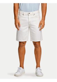 Lindbergh Szorty jeansowe 30-550000OFW Biały Loose Fit. Kolor: biały. Materiał: bawełna #1