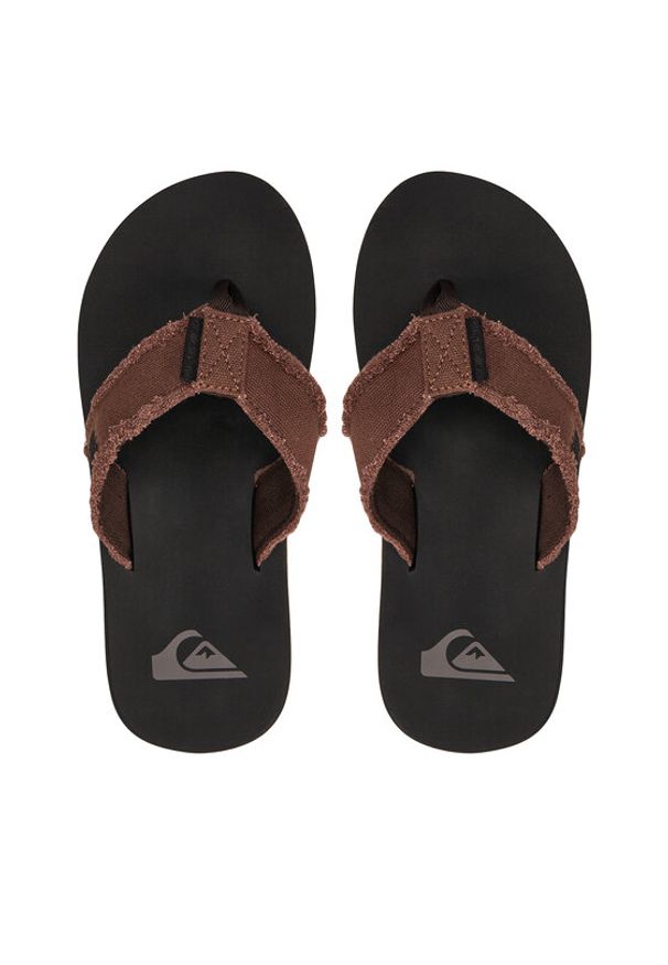 Quiksilver Japonki AQYL100047 Brązowy. Kolor: brązowy. Materiał: materiał