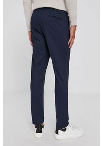 Sisley Spodnie męskie kolor granatowy proste. Kolor: niebieski. Materiał: tkanina. Wzór: gładki #2