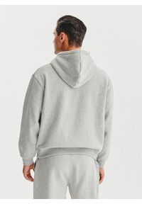 Pako Lorente - PAKO LORENTE - Szara bluza dresowa z kapturem. Typ kołnierza: kaptur. Kolor: szary, czarny. Materiał: dresówka. Wzór: gładki #9