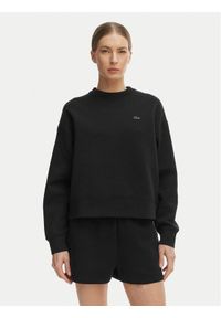 Lacoste Bluza SF0046 Czarny Oversize. Kolor: czarny. Materiał: bawełna #1