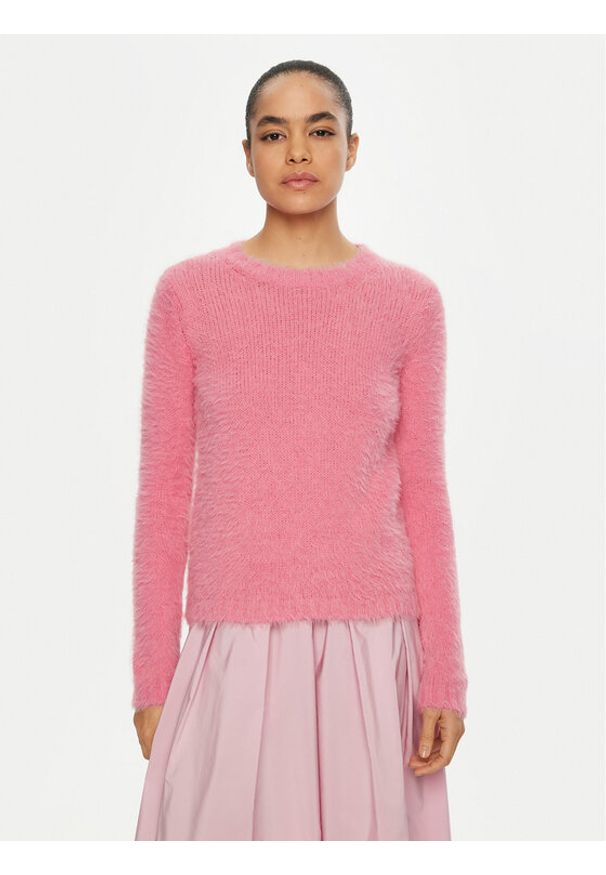 Weekend Max Mara Sweter Arsenio 2515361081 Różowy Regular Fit. Kolor: różowy. Materiał: bawełna, syntetyk