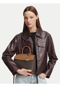 MICHAEL Michael Kors Torebka Landry 30T6GX7S1B Brązowy. Kolor: brązowy. Materiał: skórzane #1