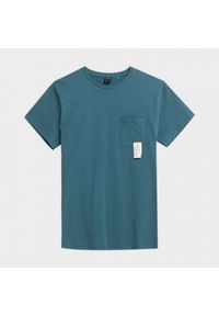 outhorn - T-shirt gładki męski. Okazja: na co dzień. Materiał: materiał, bawełna, dzianina, jersey. Wzór: gładki. Styl: casual #7