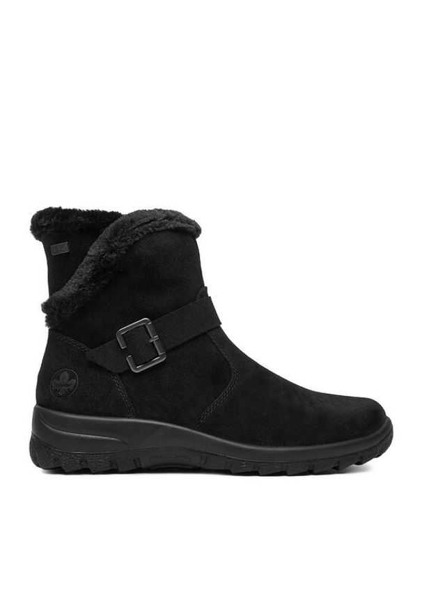 Rieker Botki CEO-L7179-00 Czarny. Kolor: czarny. Materiał: zamsz, skóra