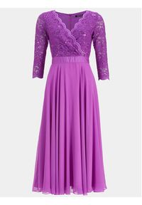 Swing Sukienka koktajlowa 5AE01600 Fioletowy Regular Fit. Kolor: fioletowy. Materiał: syntetyk. Styl: wizytowy #2