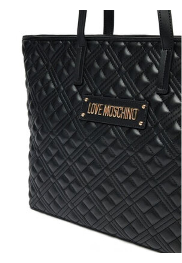 Love Moschino - LOVE MOSCHINO Torebka JC4166PP1MLA0000 Czarny. Kolor: czarny. Materiał: skórzane