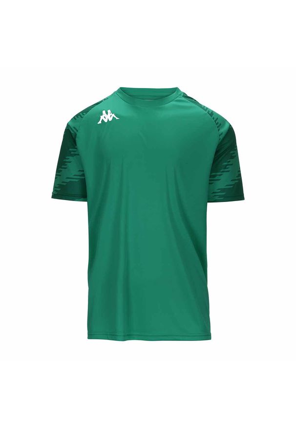 Koszulka dla dzieci Kappa Daverno. Kolor: zielony. Sport: piłka nożna, fitness