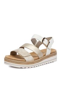 Remonte Sandały CEO-D0Q55-92 Złoty. Kolor: złoty. Materiał: skóra #7