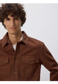 Reserved - Jeansowa koszula comfort fit - dark grey jeans. Materiał: jeans