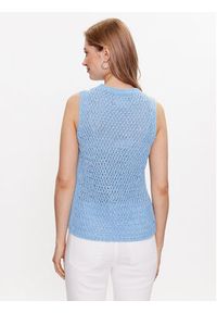 Marella Sweter Maestra 2333611835 Niebieski Regular Fit. Kolor: niebieski. Materiał: syntetyk, bawełna