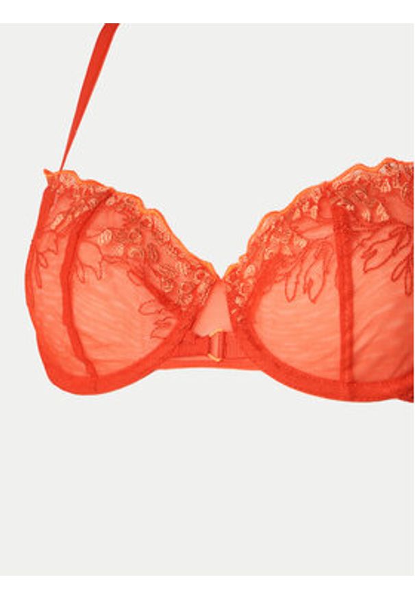 Chantelle Biustonosz balkonetka Spice C22BM5 Czerwony. Kolor: czerwony. Materiał: syntetyk