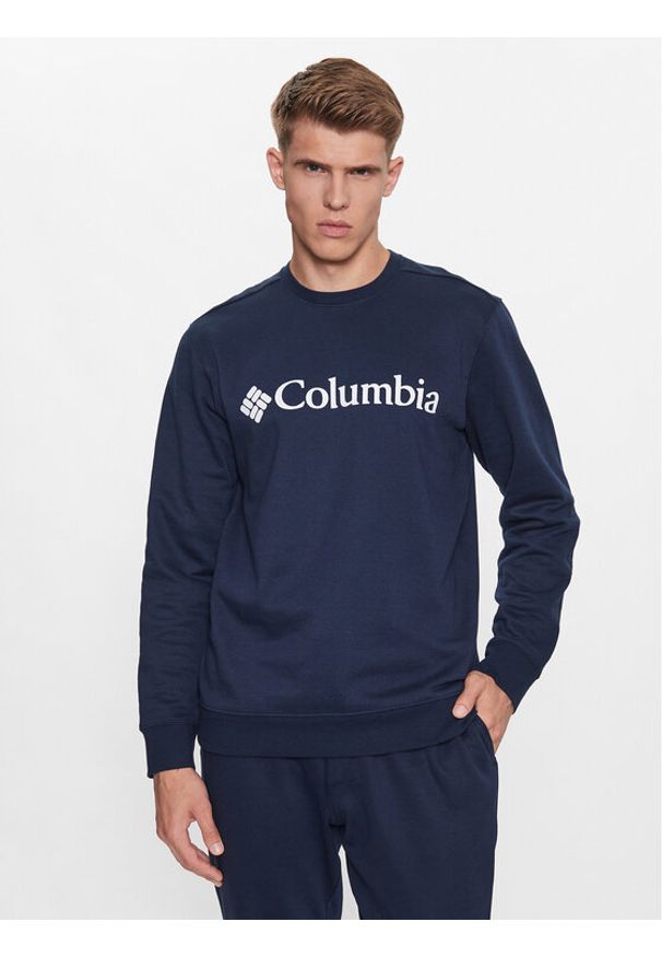 columbia - Columbia Bluza Trek™ Crew Niebieski Regular Fit. Kolor: niebieski. Materiał: bawełna, syntetyk