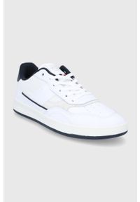 TOMMY HILFIGER - Tommy Hilfiger buty kolor biały. Nosek buta: okrągły. Zapięcie: sznurówki. Kolor: biały. Materiał: materiał, guma, włókno #3