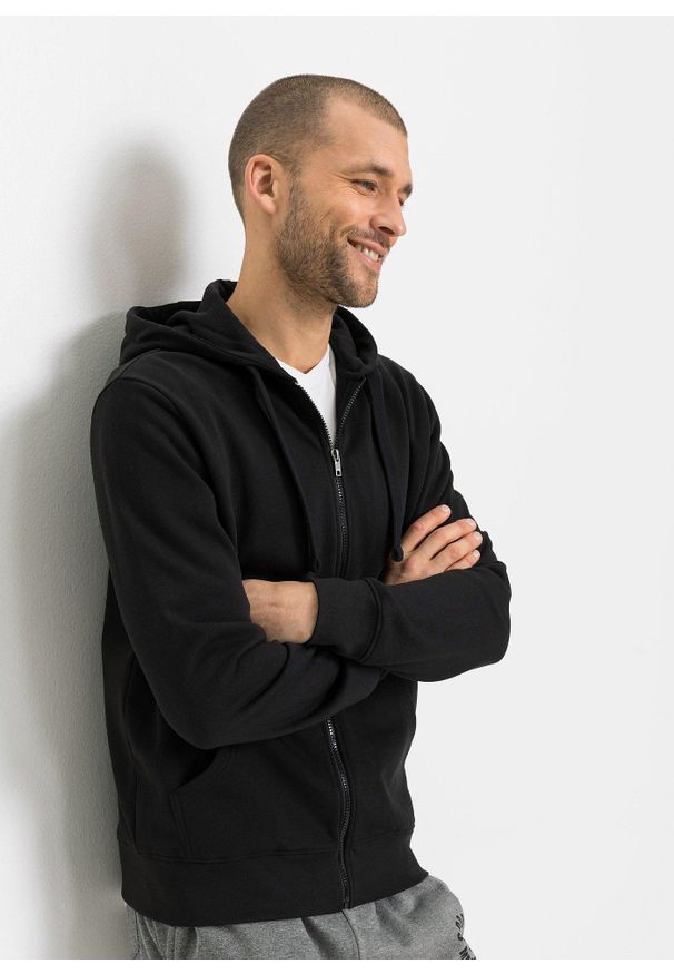 bonprix - Bluza rozpinana z kapturem (2 szt.). Typ kołnierza: kaptur. Kolor: szary. Materiał: poliester