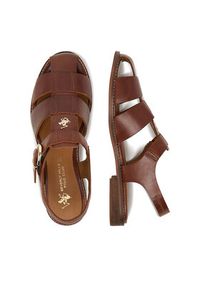 Beverly Hills Polo Club Sandały EO-WB-GEMMA-13 Brązowy. Kolor: brązowy. Materiał: skóra #3