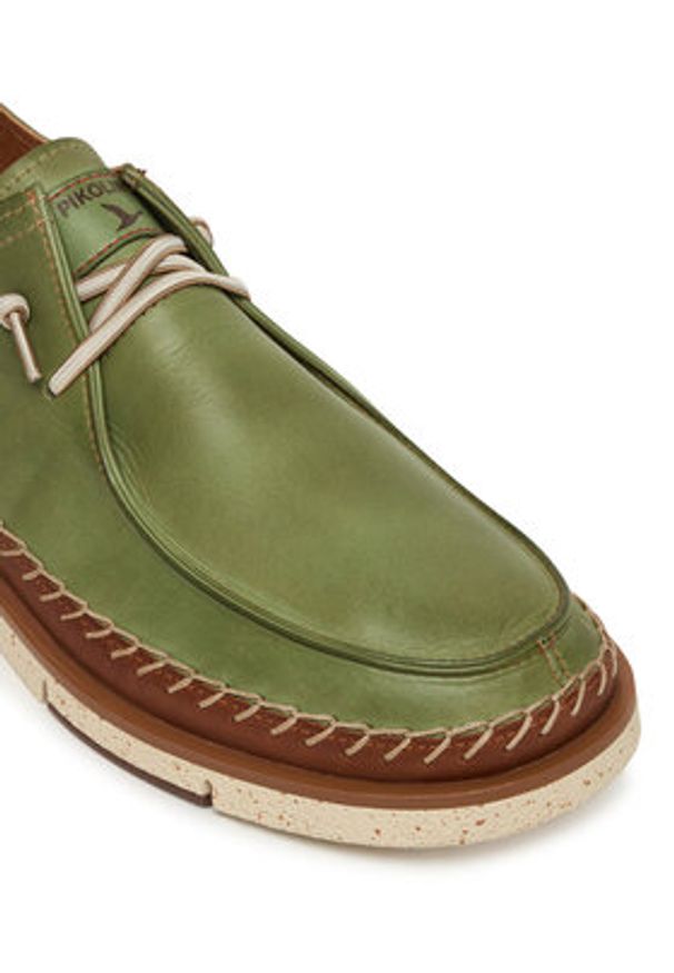 Pikolinos Półbuty San Juan M6L-4274C1 Zielony. Kolor: zielony. Materiał: skóra