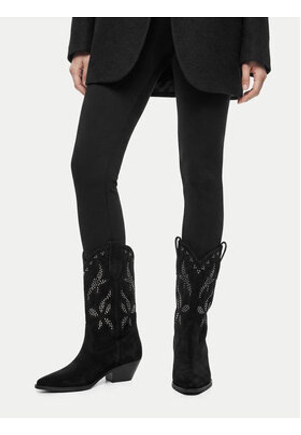 DeeZee Kowbojki CEO-R25AW09079 Czarny. Kolor: czarny. Materiał: materiał