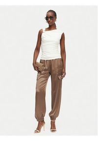 Marciano Guess Top G6GP02 K3068 Kremowy Slim Fit. Kolor: kremowy. Materiał: wiskoza #2