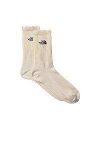 Skarpetki unisex The North Face Norm 0A8EGPLE71 - beżowe. Kolor: beżowy. Materiał: poliester, poliamid, bawełna, elastan, materiał #1