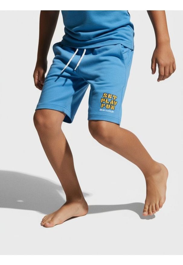 Sinsay - Szorty - niebieski. Kolor: niebieski