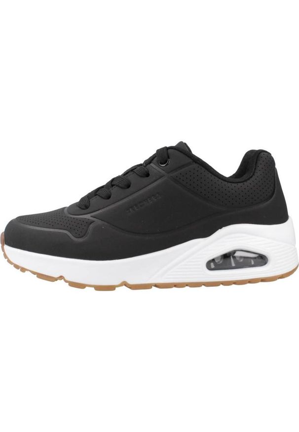 skechers - Buty do chodzenia dla dzieci Skechers Unostand. Kolor: czarny. Materiał: syntetyk, tkanina. Model: Skechers Sport. Sport: turystyka piesza