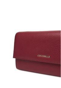 Coccinelle Torebka Mw5 Metallic Soft E2 MW5 18 27 01 Bordowy. Kolor: czerwony. Materiał: skórzane #4