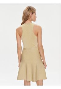 MICHAEL Michael Kors Sukienka letnia MR4826JAFB Złoty Slim Fit. Kolor: złoty. Materiał: wiskoza. Sezon: lato #4