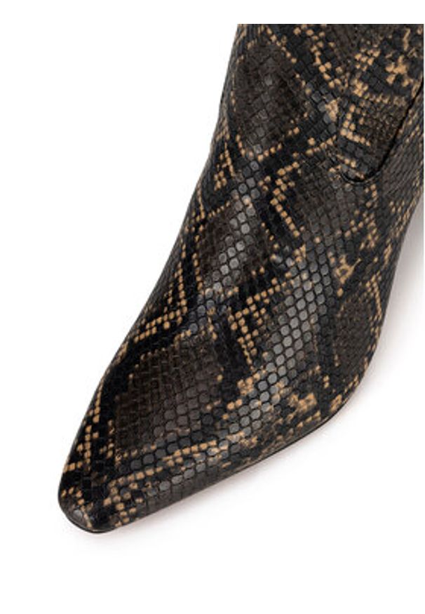 Nine West Kozaki WFA3354-1 Beżowy. Kolor: beżowy. Materiał: materiał