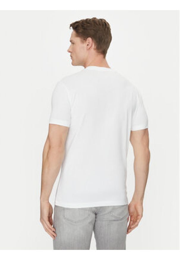 Calvin Klein Jeans T-Shirt J30J322552 Biały Slim Fit. Kolor: biały. Materiał: bawełna