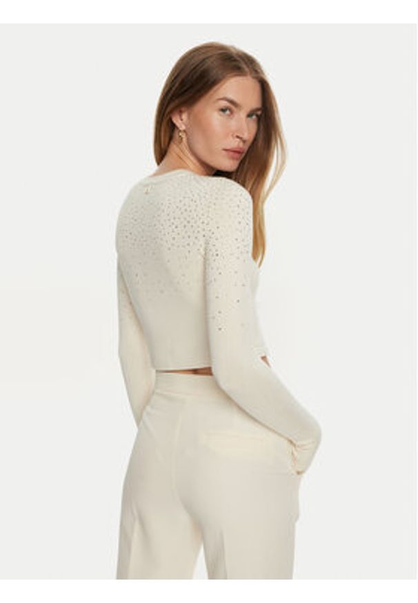 Marciano Guess Sweter JEN 4BGR61 5439Z Écru Regular Fit. Materiał: wiskoza