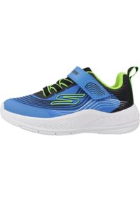 skechers - Buty do chodzenia niemowlęce Skechers Microspec Advance. Okazja: na co dzień. Kolor: czarny, niebieski, wielokolorowy. Materiał: materiał, syntetyk. Szerokość cholewki: normalna. Sport: turystyka piesza #2