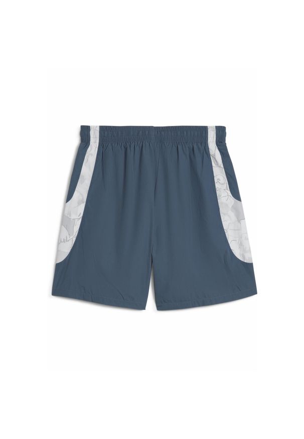 Puma - Męskie szorty podróżne KIDSUPER × MANCHESTER CITY PUMA. Kolor: szary, wielokolorowy, niebieski. Sezon: lato