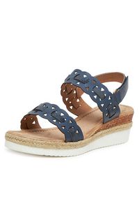 Clara Barson Espadryle WS2189-52 Granatowy. Kolor: niebieski. Materiał: syntetyk, materiał
