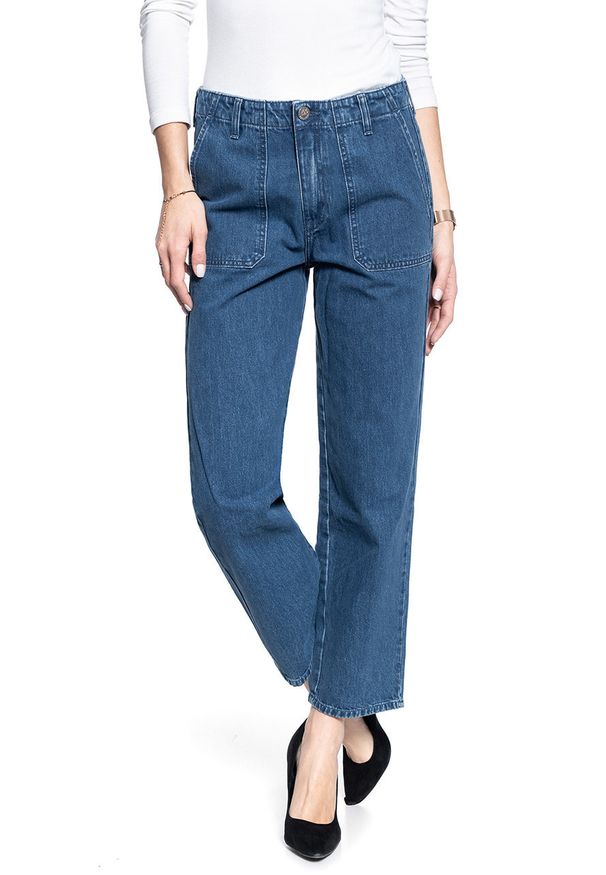 Lee - SPODNIE DAMSKIE LEE MILITARY WIDE LEG MID JELT L31UKEGT 112107303