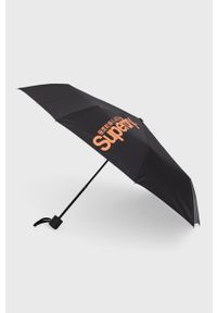 Superdry parasol kolor czarny. Kolor: czarny