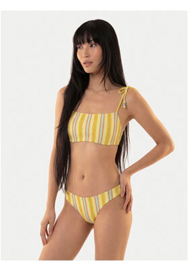 Seafolly Góra od bikini Positano 31566-280 Żółty. Kolor: żółty. Materiał: syntetyk