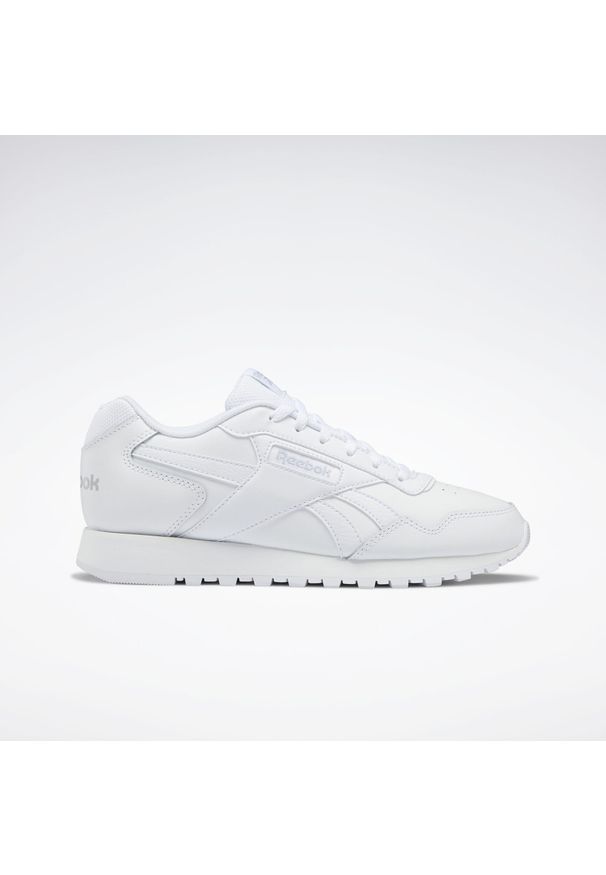 Buty do chodzenia damskie Reebok Glide. Zapięcie: sznurówki. Kolor: biały, wielokolorowy, szary. Materiał: guma, skóra. Szerokość cholewki: normalna. Sport: turystyka piesza