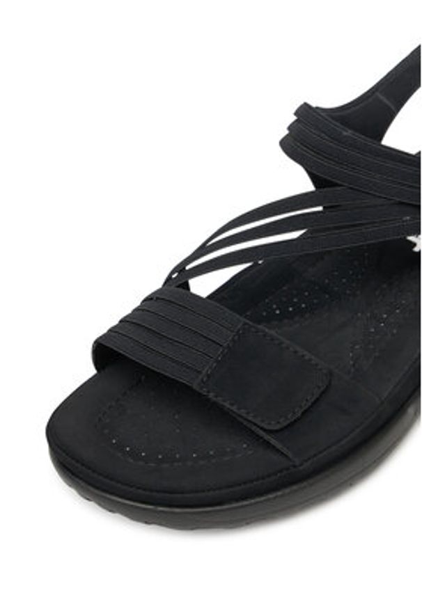 Rieker Sandały 64870-02 Czarny. Kolor: czarny. Materiał: syntetyk, materiał