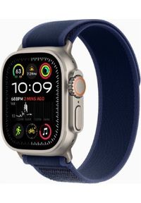 APPLE - Smartwatch Apple Apple Watch Ultra 2 GPS + Cellular 49mm Natural Titanium Case with Blue Trail Loop - M/L. Rodzaj zegarka: smartwatch