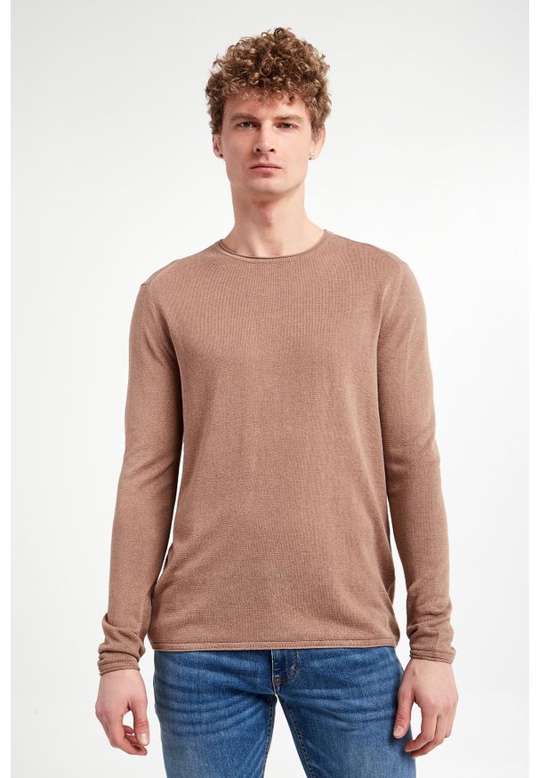 JOOP! Jeans - Sweter męski lniany Fidos JOOP! JEANS. Materiał: len