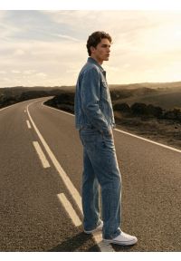 Big-Star - Jeansy męskie loose niebieskie Nate 385. Stan: podwyższony. Kolor: niebieski. Styl: vintage, klasyczny #6