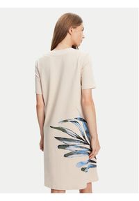 Tatuum Sukienka codzienna Radis T2509.197 Beżowy Regular Fit. Okazja: na co dzień. Kolor: beżowy. Materiał: bawełna. Typ sukienki: proste. Styl: casual #5