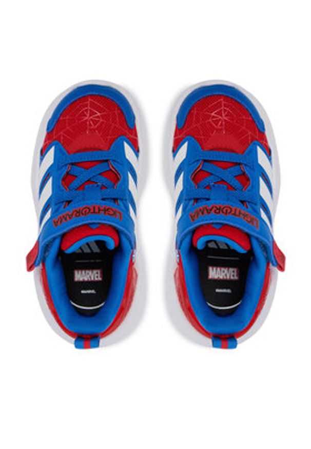 Adidas - adidas Sneakersy Marvel Lightorama Spider-Man HQ9191 Niebieski. Kolor: niebieski. Materiał: materiał. Wzór: motyw z bajki