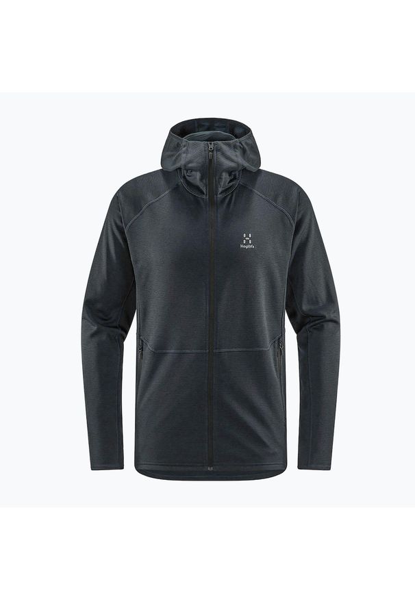 Bluza trekkingowa męska Haglöfs Skuta Hood. Kolor: czarny. Sport: turystyka piesza