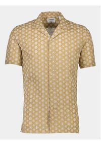 Lindbergh Koszula 30-203569 Beżowy Relaxed Fit. Kolor: beżowy. Materiał: bawełna