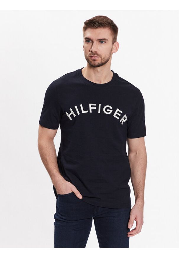 TOMMY HILFIGER - T-Shirt Tommy Hilfiger. Kolor: niebieski