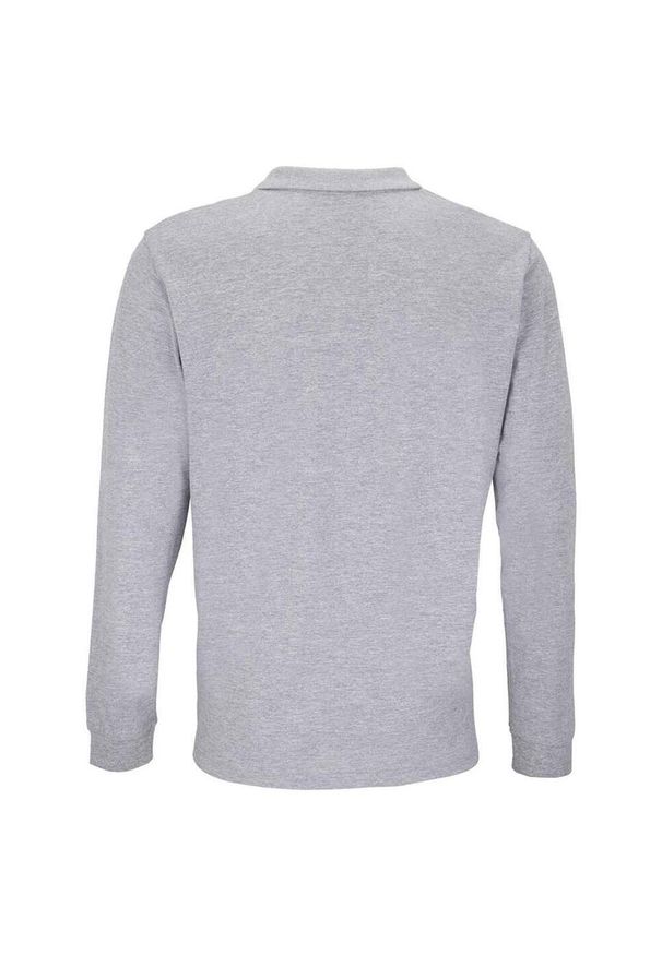 SOL'S - Koszulka Polo Z Długim Rękawem Dla Dorosłych Unisex Planet. Okazja: na co dzień. Typ kołnierza: polo. Kolor: szary. Długość rękawa: długi rękaw. Długość: długie. Styl: casual